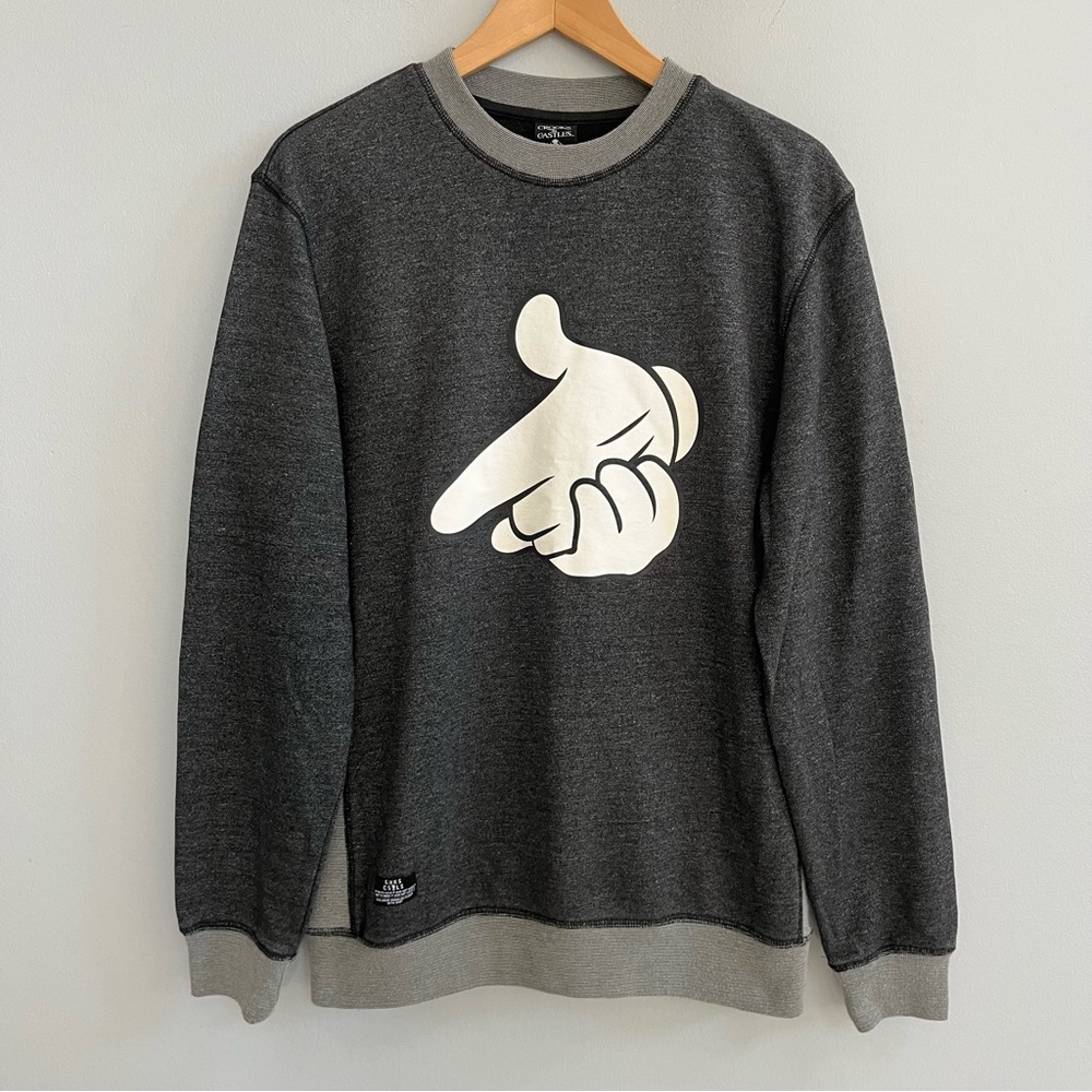 Crooks & Castles Men’s Crewneck Graphic Sweatshirt Size Medium Streetwear
